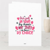 Carte de vœux pliée d'amour (Dos)