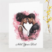 Carte de vœux pliée d'amour (Fleur jaune)