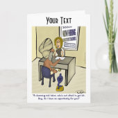 Carte de voeux pliée de charme (Devant)