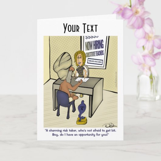 Carte de voeux pliée de charme (Orchidée)