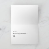 Carte de voeux pliée de dessin (Intérieur)