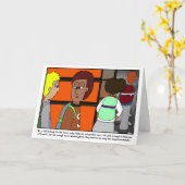 Carte de voeux pliée de dessin (Fleur jaune)