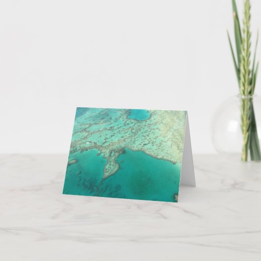 Carte de voeux pliée de Heart Island Small 4" x 5, (Devant)