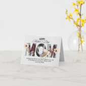 Carte de voeux pliée de la fête des mères (Fleur jaune)