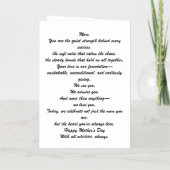 Carte de voeux pliée de la Fête des Mères moderne (Verso)