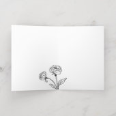 Carte de voeux pliée de la Fête des Mères moderne (Couchage intérieur)