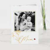 Carte de voeux pliée de la Fête des Mères moderne (Recto)