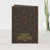 Carte de vœux pliée de la Nativité de Noël (Dos)