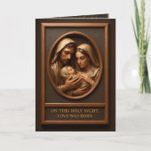 Carte de vœux pliée de la Nativité de Noël (Devant)