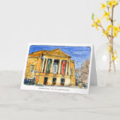 Carte de voeux pliée de la salle de gravité (Fleur jaune)