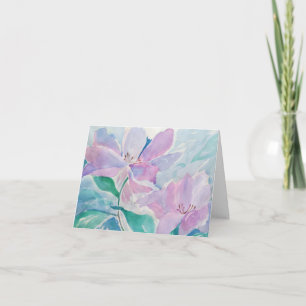 Carte de voeux pliée de Lily