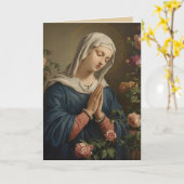 Carte de voeux pliée de Marie (Fleur jaune)