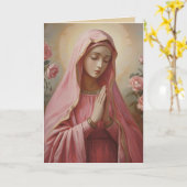 Carte de voeux pliée de Marie (Fleur jaune)