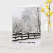 Carte de voeux pliée de Noël (Fleur jaune)