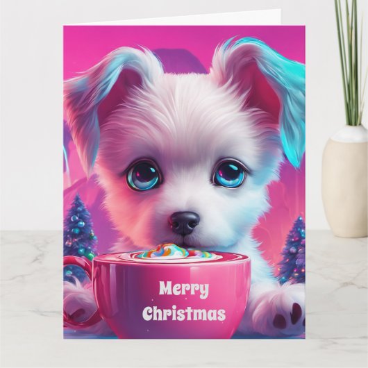 Carte de vœux pliée de Noël (Devant)