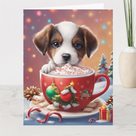 Carte de vœux pliée de Noël (Devant)