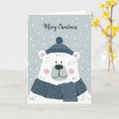 Carte de vœux pliée de Noël (Fleur jaune)
