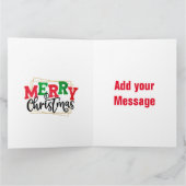 Carte de vœux pliée de Noël (Intérieur)