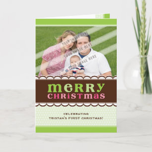 CARTE DE VOEUX PLIÉE DE PHOTO : : barbe à papa 2