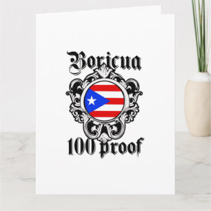 Carte de vœux pliée de Porto Rico