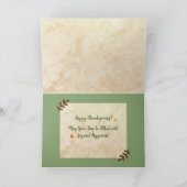 Carte de vœux pliée de Thanksgiving (Intérieur)