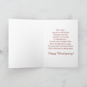 Carte de vœux pliée de Thanksgiving (Intérieur)