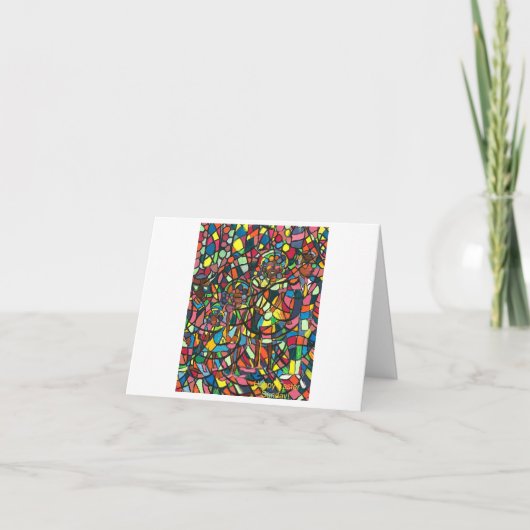 Carte de voeux pliée "Dimanche de Pâques" (Devant)