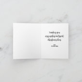 Carte de vœux pliée Douce Hérissonne (Intérieur)