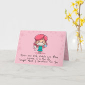 Carte de vœux pliée drôle de la Saint-Valentin COV (Fleur jaune)