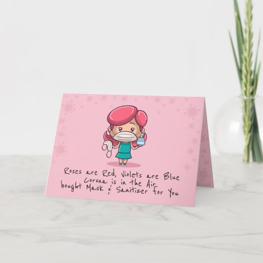 Carte de vœux pliée drôle de la Saint-Valentin COV (Devant)