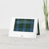 Carte de vœux pliée du Château du Clan MacLeod de (Dos)