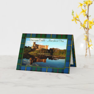 Carte de vœux pliée du clan MacLeod Château de Dun