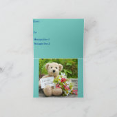 Carte de voeux pliée du militaire (Intérieur)