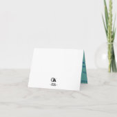 Carte de voeux pliée du militaire (Dos)