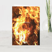 Carte de voeux pliée du pompier (Dos)