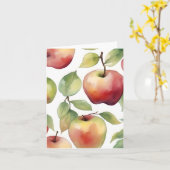 Carte de vœux pliée E de la journée de don de pomm (Fleur jaune)