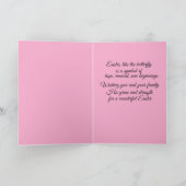 Carte de vœux pliée Easter Hallelujah (Intérieur)