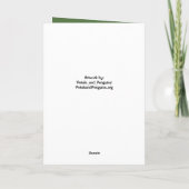 Carte de voeux pliée "Eden" (Dos)