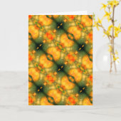 Carte de voeux pliée "Eden" (Fleur jaune)