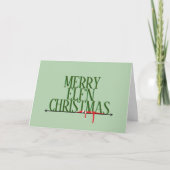 Carte de vœux pliée Elf Shenanigans Noël (Devant)