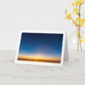 Carte de voeux pliée en blanc "Earth Rays" (Fleur jaune)