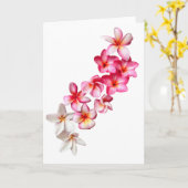 Carte de vœux pliée en collage de floraisons de pl (Fleur jaune)