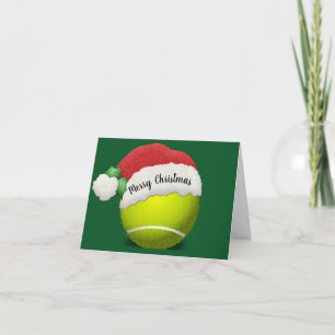 Carte de vœux pliée en forme de balle de tennis