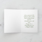 Carte de vœux pliée en forme de sapin de Noël (Intérieur)