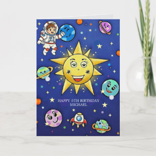 Carte de vœux pliée Enfance Rêves