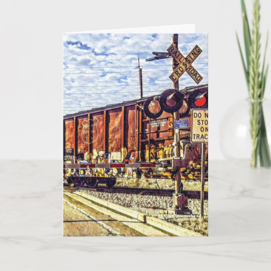 Carte de voeux pliée - Faites un bon voyage ! (Devant)