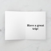 Carte de voeux pliée - Faites un bon voyage ! (Intérieur)