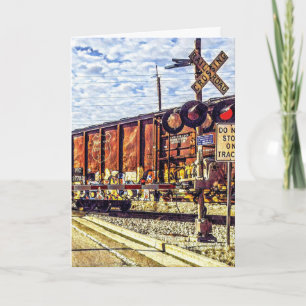 Carte de voeux pliée - Faites un bon voyage !