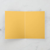 Carte de voeux pliée - Feuille dorée (Intérieur)