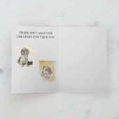 Carte de voeux pliée Fils d'anniversaire de l'enfa (Intérieur)